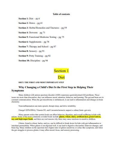 Healing the Gut The Ultimate Autism Blueprint